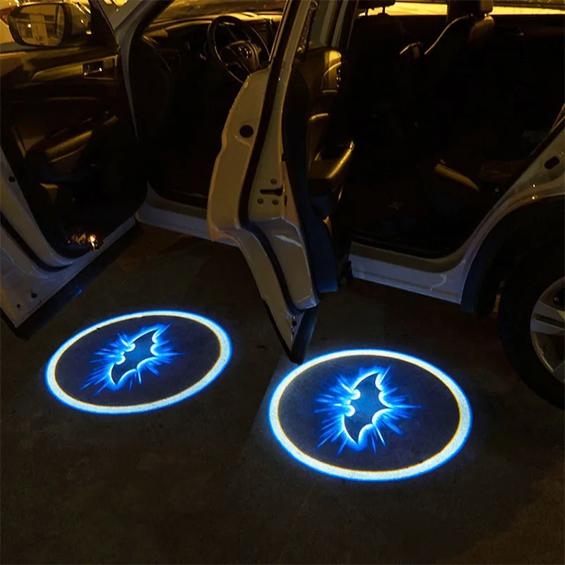 

Projecteur Laser de bienvenue pour porte de voiture, 2 pices, sans fil, clairage de voiture, lampe de courtoisie