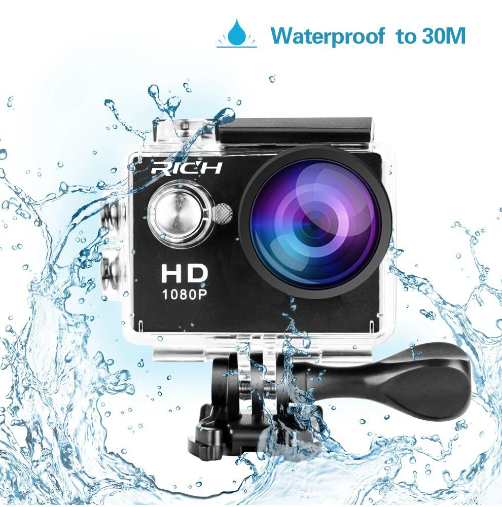 HD 1080P экшн-камера DV Sport 2,0 lcd 170D объектив водонепроницаемый pro Hero стиль камеры аксессуары для наружного действия