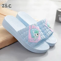 news casual grils shoes 2021 summer thick soled slippers women sandals wedges muffins slip proof high heeled slippers outdoor