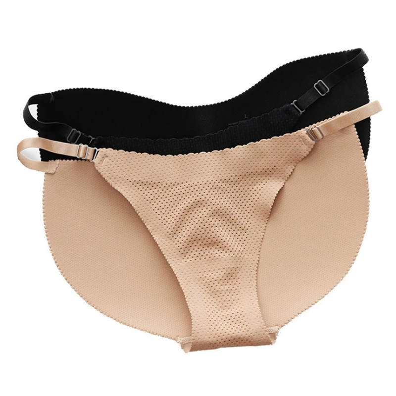 

Fake Butt Pad Ladies Briefs Tummy Control Hip Push Up Briefs Female Butt Lift Pants Invisible Large Size Padded Shaping Panties