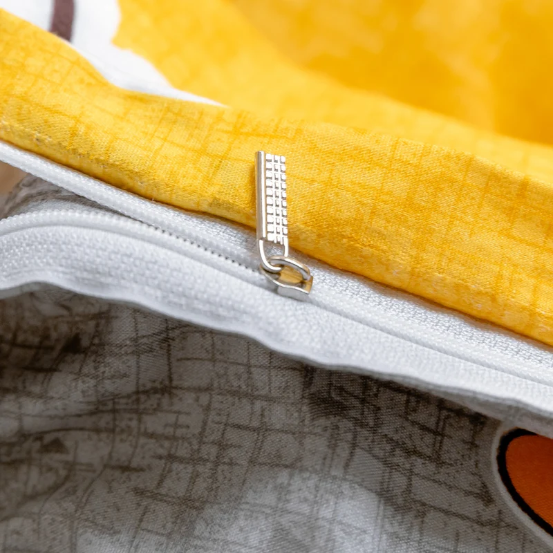 Комплект постельного белья snowdream с мышкой морковкой желтым постельным бельем