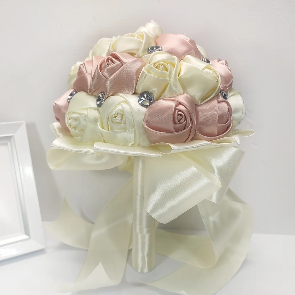 

Свадебный букет для невесты, шелковые искусственные цветы, свадебные аксессуары для подружек невесты, шелковые розы Lovegrace