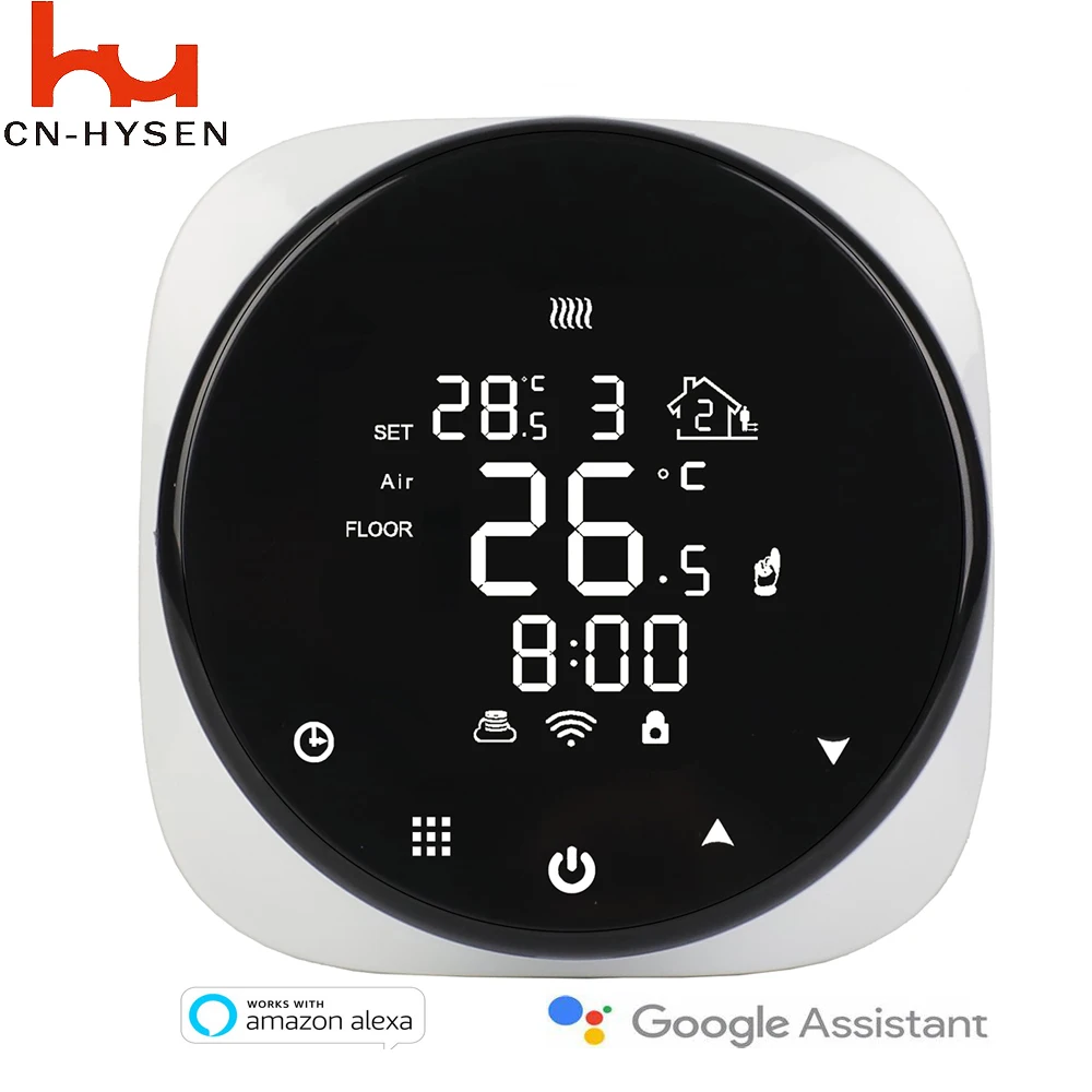 Умный Цифровой комнатный термостат HYSEN Tuya 16 А Wi-Fi Alexa для подогрева пола |