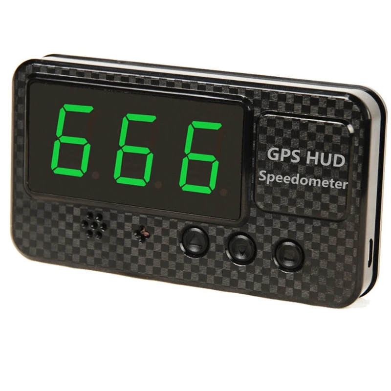 

Universal GPS HUD Speedometer Odometer Car Digital Speed Display MPH Over Speed Alarm Car Clock for All Vehicles C60S