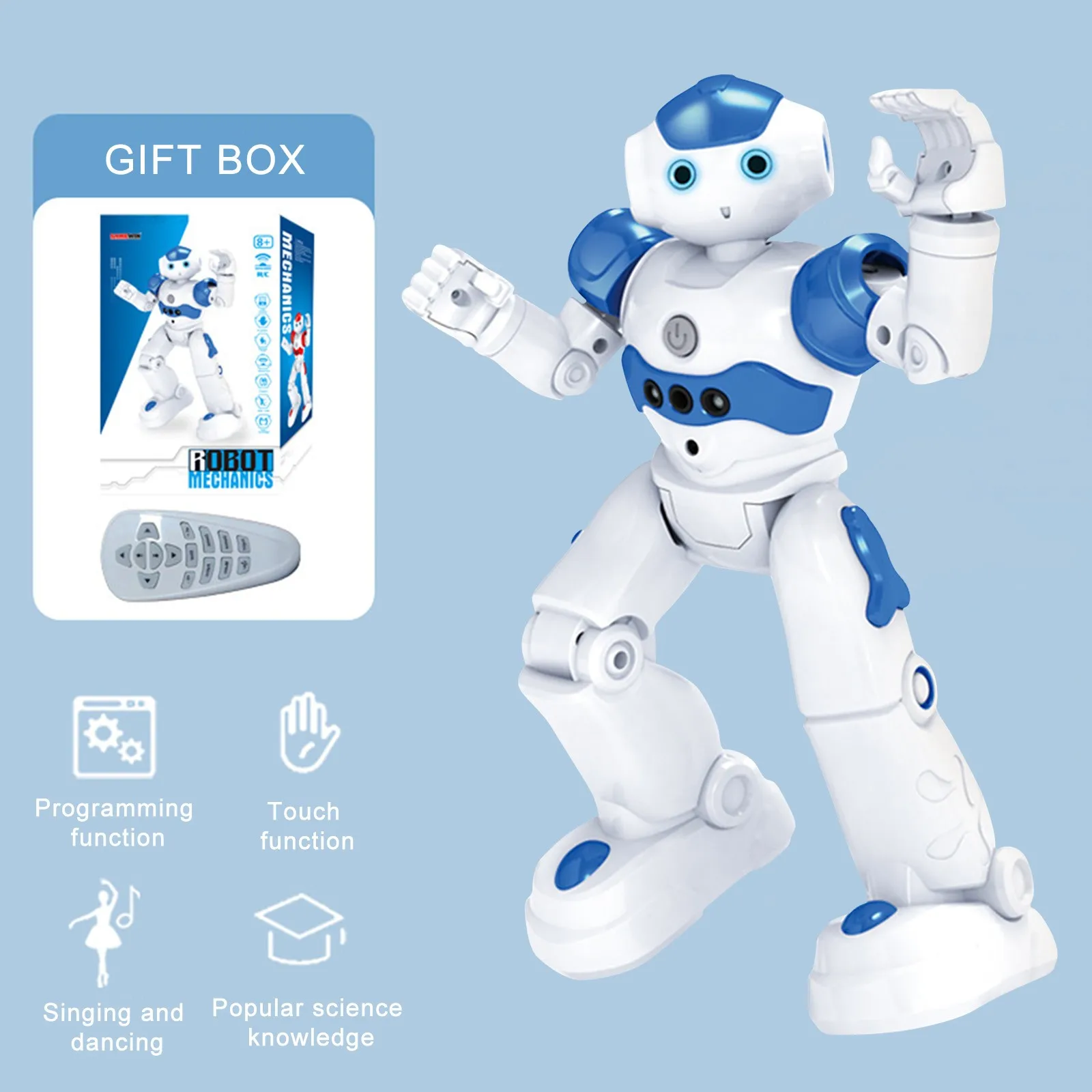 RC Gesture Sensor Dance Robot Programable Inteligente Electric Sing Remote Control Educational Humanoid Robotics Toys For Boys | Игрушки и