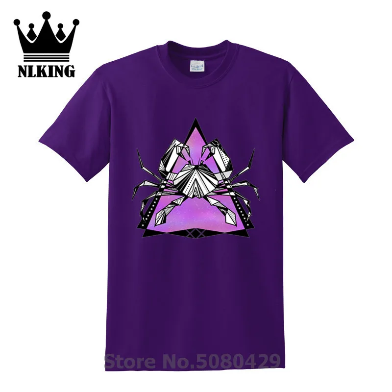 Cancer crab zodiac sign hipster music Tees Cotton Banana Hair Goku t shirt men Print T-Shirt 2019 Sleeve 3XL anime O-Neck Funny | Мужская