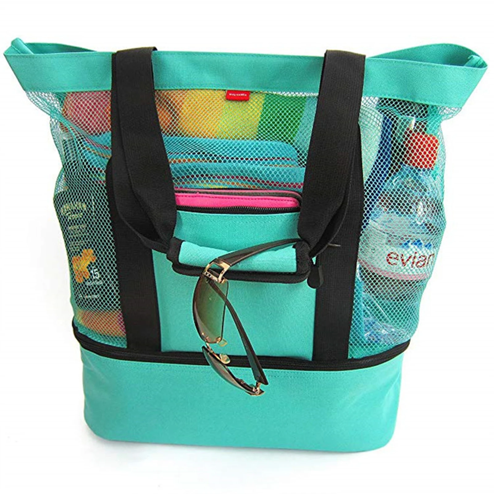 

Outdoor Travel Picnic Bag Beach Insulation And Fresh-keeping Bag Mesh Beach Bag Creative Multifunctional Ice Pack Meal Bag