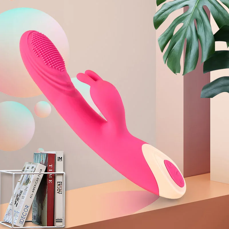 Удлинительная Удочка с заячьими ушками для женской мастурбации нагревательный