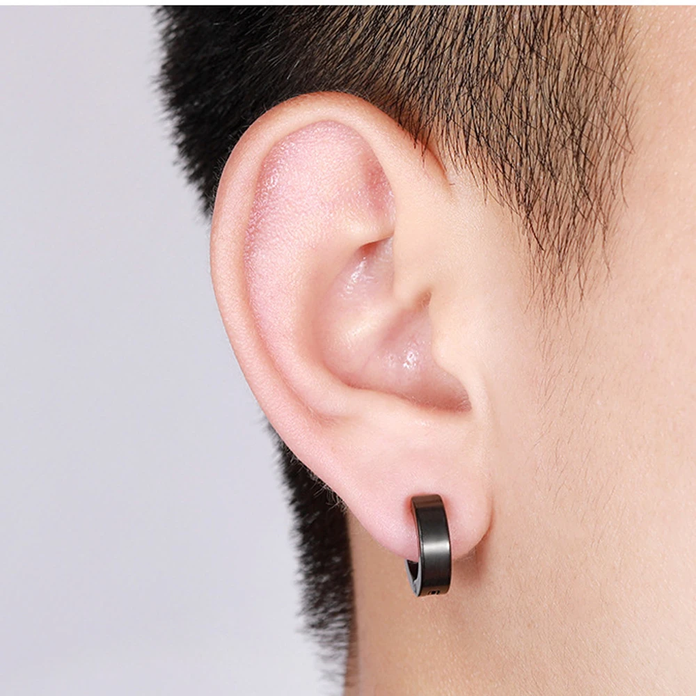 

ZMZY Stainless Steel Earrings For Women/Men Small Hoop Earrings Bone aros Tiny Ear Ring Girl aretes ear Hoops