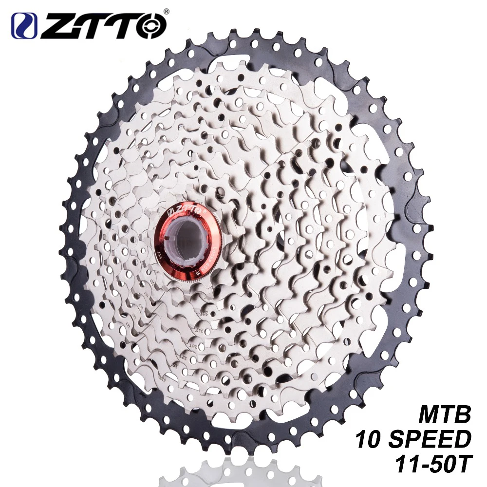 

Кассета звёздочек ZTTO для горного велосипеда, 10 скоростей, 11-50T, коэффициент маховика, запчасти для велосипеда XT SLX XO X0 X9 X7