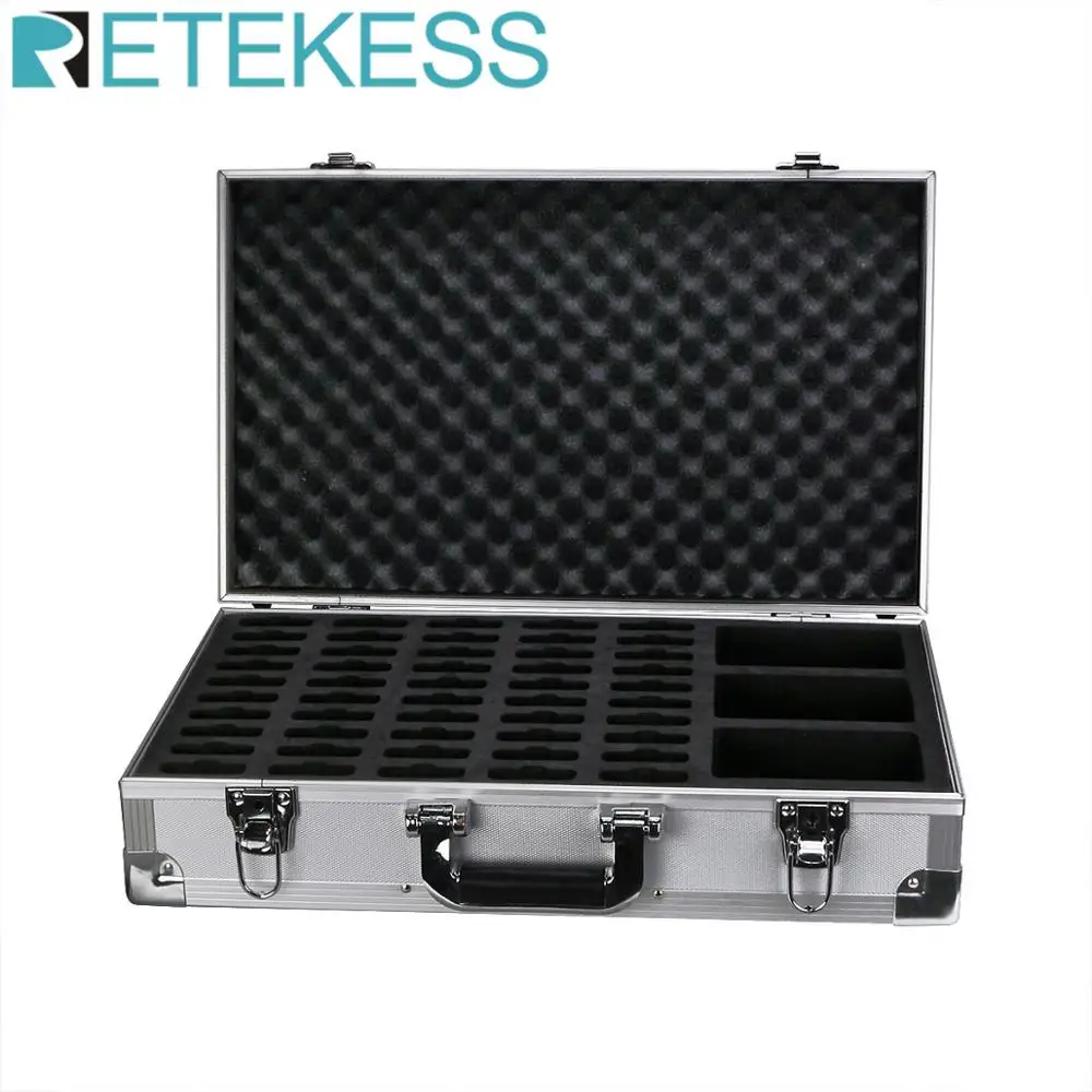 

Retekess 50 Slot Case Storage Box for V112/PR13 Portable Radio Wireless Tour Guide System Meeting System Visit Church, Factory