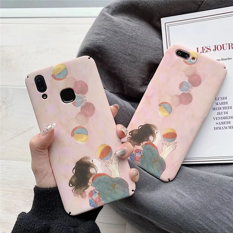 LANCHE Phone Case For Xiaomi Redmi Note 7 8 Cute Anime hard plastic Cover xiaomi mi 9 se A3 lite 6X case |