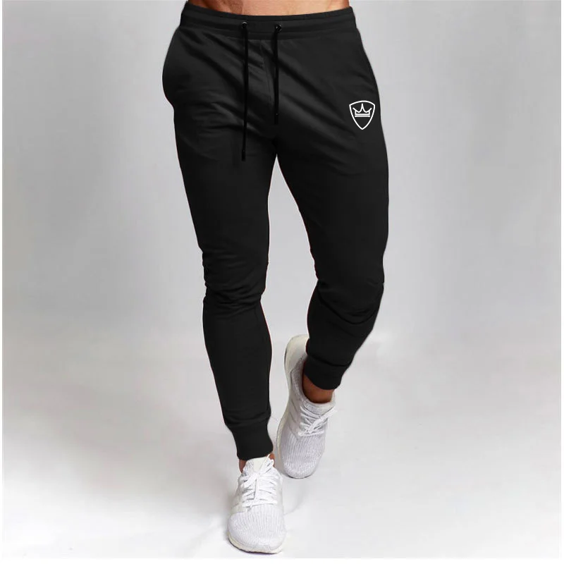 

Casual New Mens Joggers Pants Fitness Men Sportswear Tracksuit Bottoms Skinny Sweatpants Trousers Black Gyms Jogger Track Pants