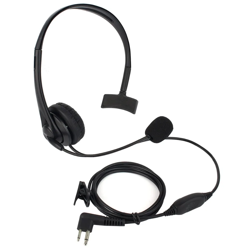Черный 2 Pin микрофон PTT наушники-вкладыши гарнитура для Motorola GP-300/88/2000 PRO1150 SLS-1110