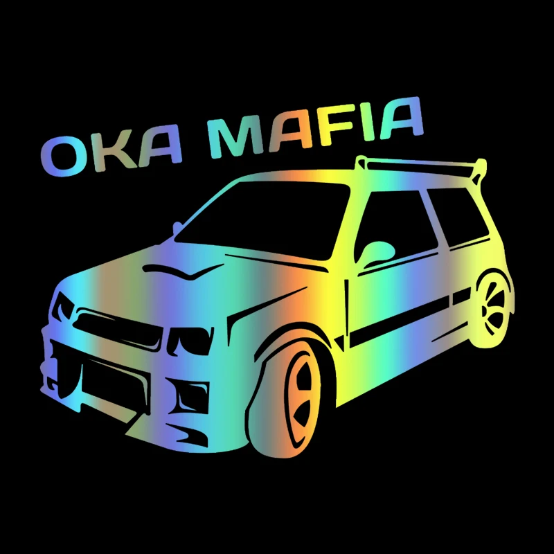 CK2973#20*15см наклейки на авто Ока мафия водонепроницаемые наклейки на машину наклейка для авто автонаклейка стикер этикеты винила наклейки стайлинга автомобилей елена александровна обухова наталья васильевна тимошенко город засыпает просыпается мафия