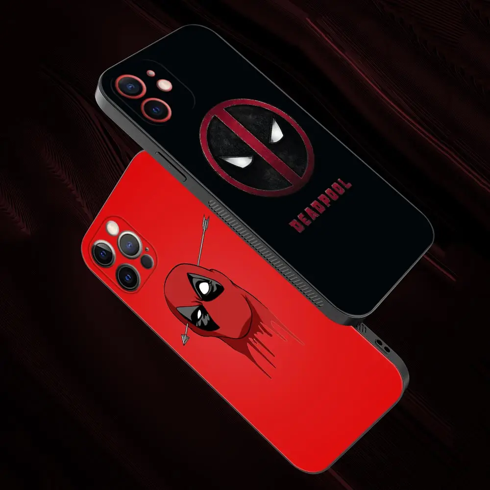 Чехол для Apple iPhone 13 12 11 Pro Max Mini XS XR X 7 8 Plus 6 6S SE 2020 комикс Marvel Дэдпул злое лицо android |
