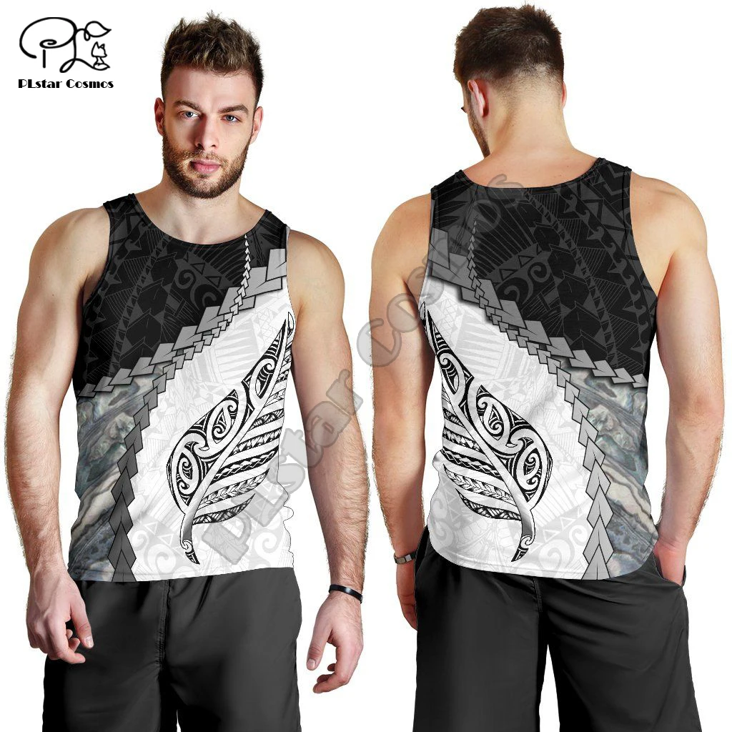 

PLstar Cosmos NewZealand Flag Country Maori Aotearoa Tribe 3DPrint Men/Women Summer Sleeveless Streetwear Casual Tanktop Vest A1