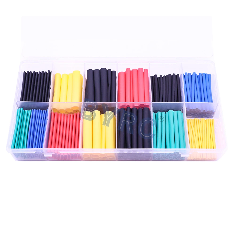 280pcs/box Heat Shrink Tube Kit Shrinking Assorted Polyolefin Insulation Sleeving Tubing Wire Cable 8 Sizes 2:1 s | Игрушки и хобби