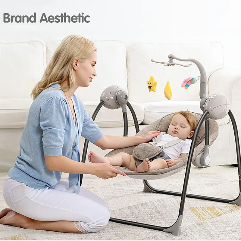 IMBABY детской электрической кресло качалка младенческой колыбели с музыки и