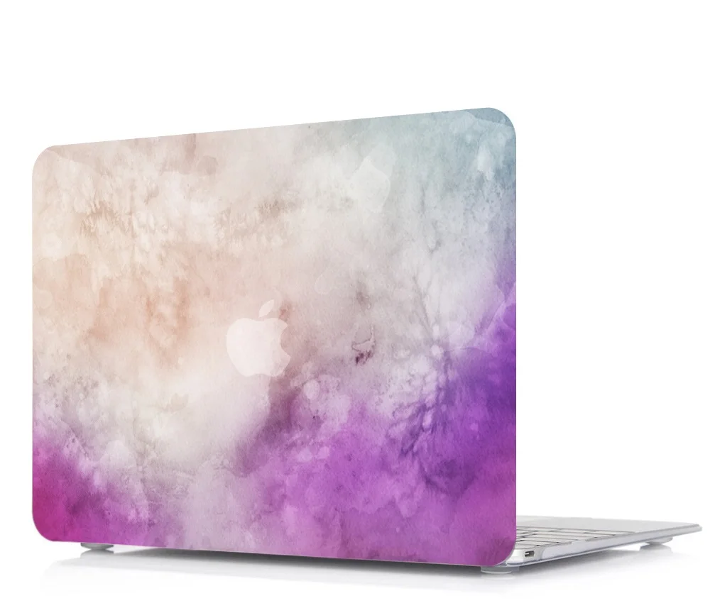 Жесткий Чехол для ноутбука + чехол клавиатуры MacBook Air Pro Retina Touch Bar 11 12 13 14 15 16 дюймов