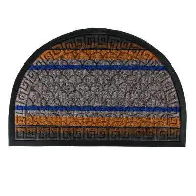 VETTA Коврик придверный ворсовый с резиновой каймой полукруг | Дом и сад