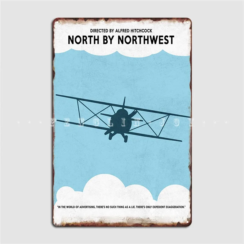 

North By Northwest Metal Sign Club Party Pub Garage Design Plaques Tin Sign Poster
