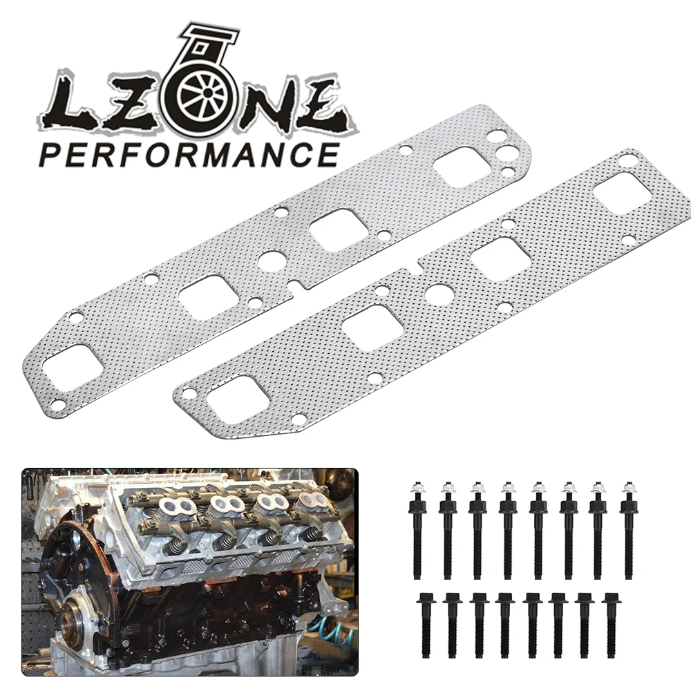 Прокладка выхлопного коллектора L + R болты шпильки для 03 08 Ram Dodge Chrysler Jeep 5.7L V8 Gas