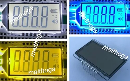 14PIN TN позитивная 4 значная сегментная ЖК панель 3 в с белой/желтой/зеленой/синей