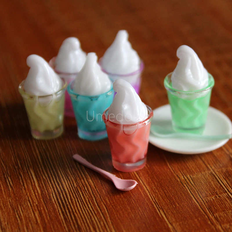 Масштаб 1/12 миниатюрный кукольный домик мороженое чашка для мороженого Ролевая