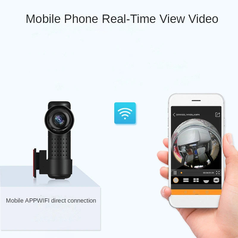 Новинка 360 Автомобильный видеорегистратор с Wi-Fi умный 2160P G-сенсор ночным видением