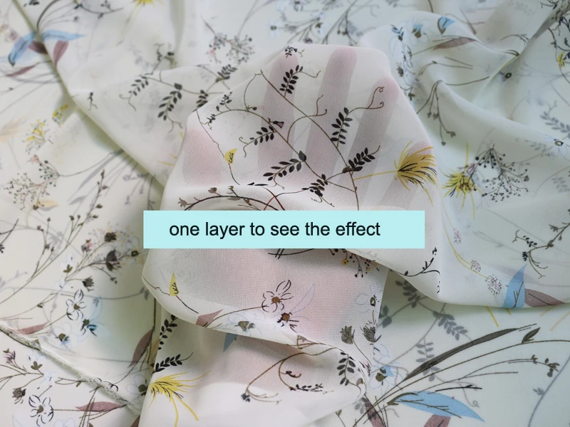 Элегантные летние рубашки с цветочным рисунком Шифоновая ткань 100 см * 148 см|fabric