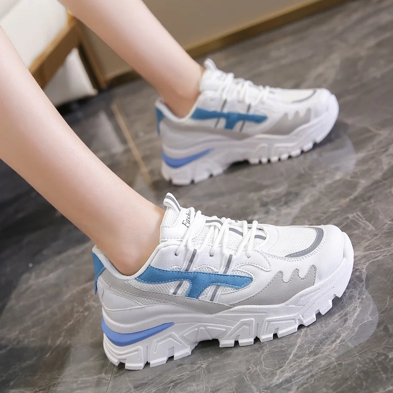 

DR.EAGLE Women's Sports Shoes Walking Autumn Luxury Flats Shoes Platform New Casual Designer running Sneakers Zapatos Mujer