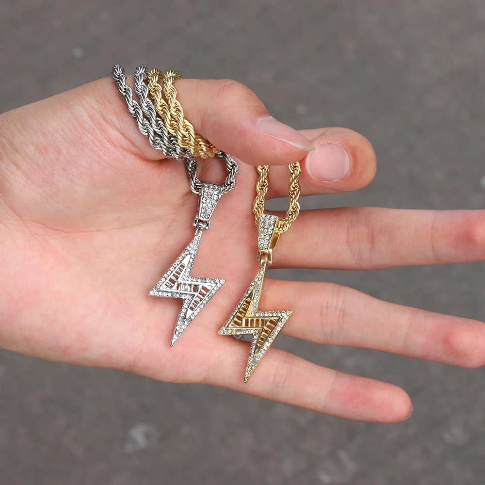 Ожерелье с подвеской в виде молнии стиле ретро | Украшения и аксессуары