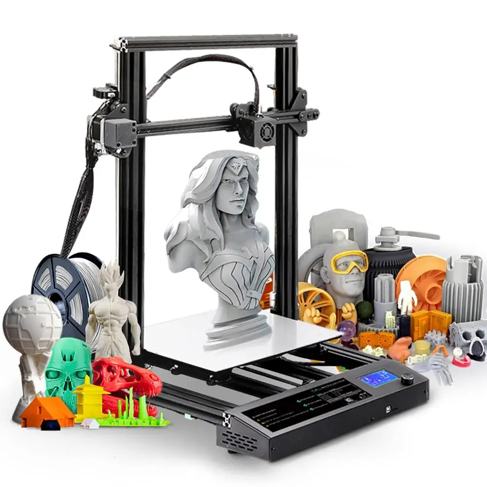 

SUNLU 2020 New S8 Design FDM 3D Printer Full Metal Frame High Precision Large Size frame 3d Filament DIY KIT Printing Desktop