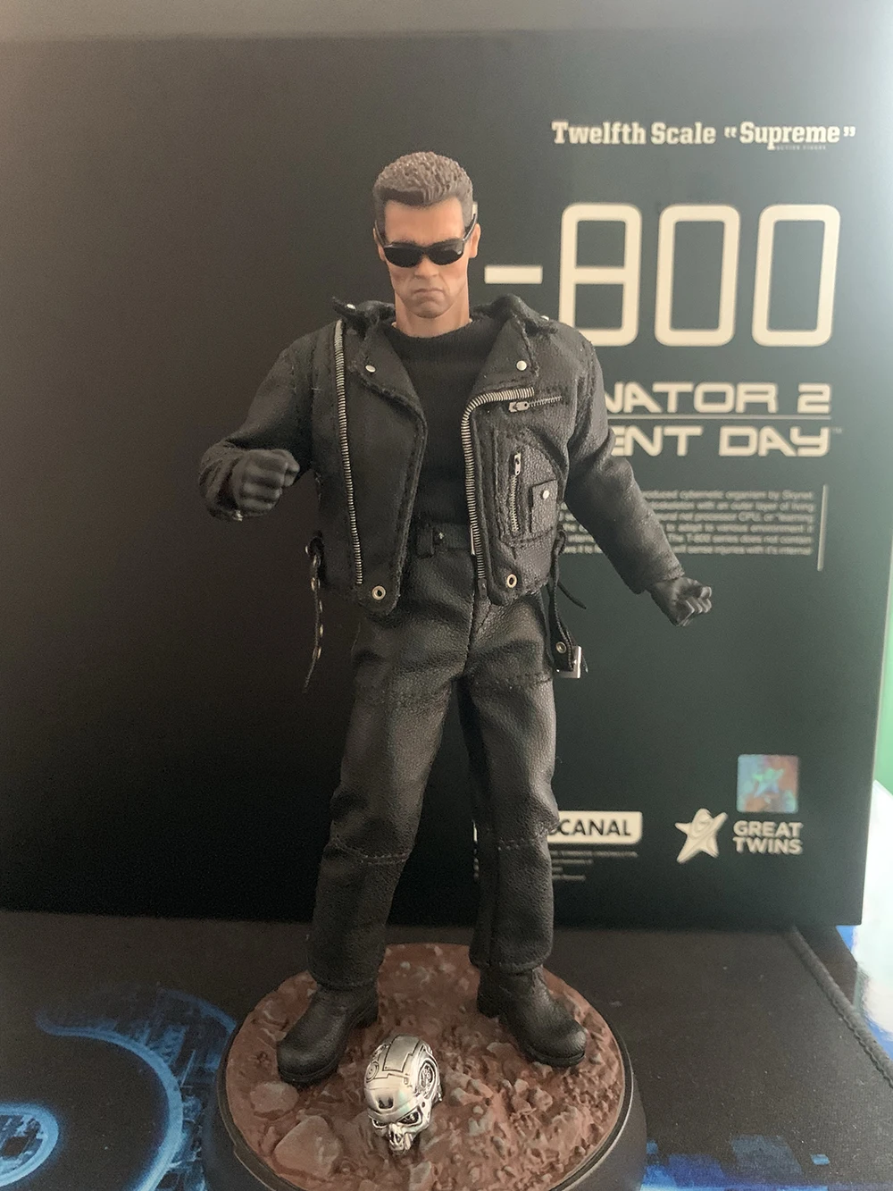 

For fans collection 1/12 Figure Great Twins Terminator 2: Judgement Day T-800 Arnold Schwarzenegger 6" Action Figures