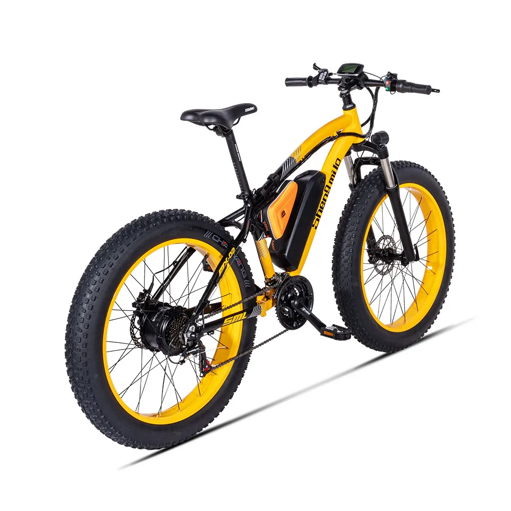 Мощный электрический велосипед с двумя колесами Электрический 48v 500w большая шина