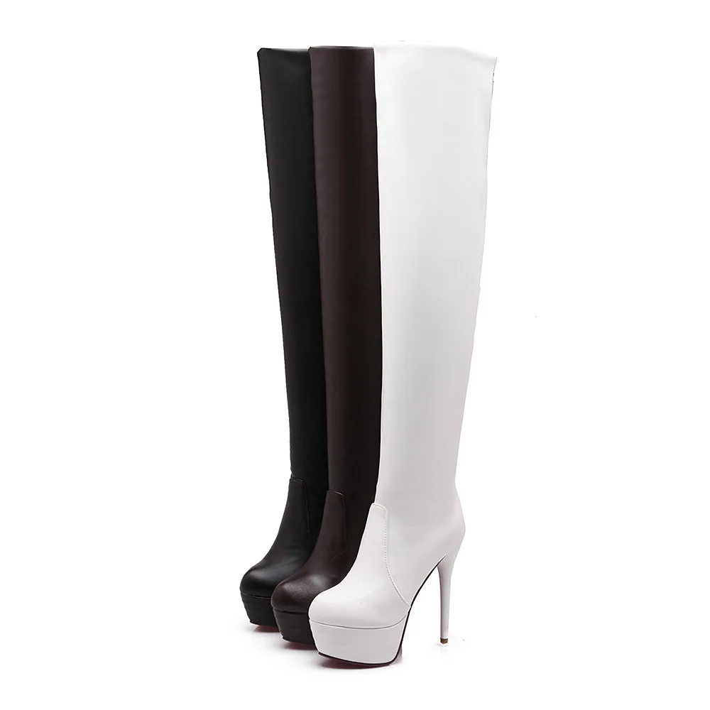 

Fashion Sexy Stiletto High Heels Over The Knee Boots Knight Women's Dance Boots Ladies Stretch Thigh High Boots Soft Leather
