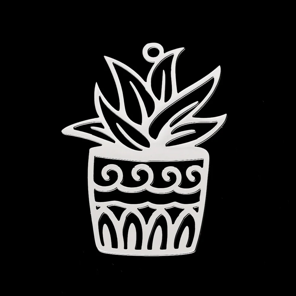 5 шт./лот 100% серьги-подвески сделай сам из нержавеющей стали в горшке подвески