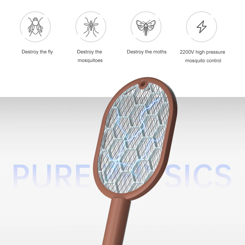 

Racket Insects Killer Stun Useful Control Electric Mosquito Swatter 3000V Anti Fly Bug Killer Trap Insect Racket