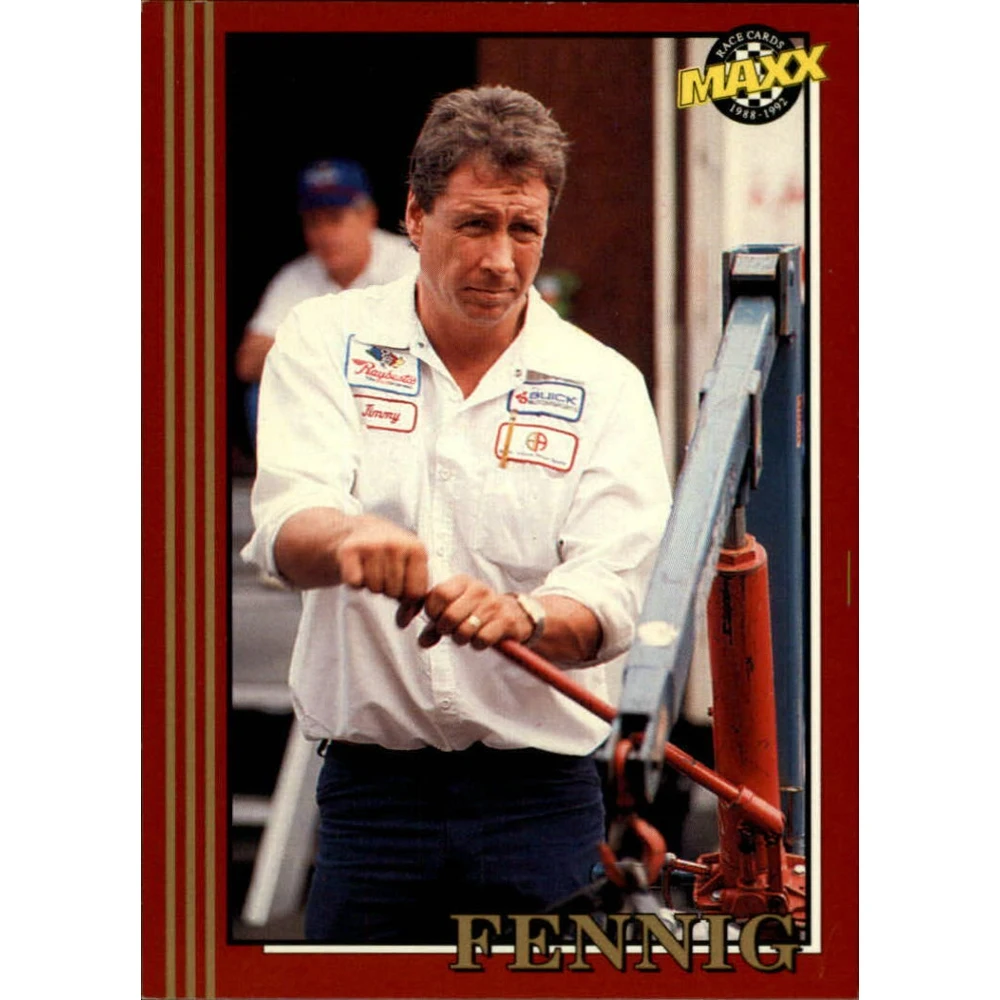 Maxx 1992 NASCAR collection card No. 163 Jimmy Fennig | Game Collection Cards