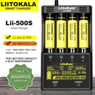 Зарядное устройство LiitoKala Lii-500S, S6, PD4, 500, с ЖК-дисплеем, для батарей 3,71,2 В, 18650, 26350, 26650, 18350, 17500, AAAAA