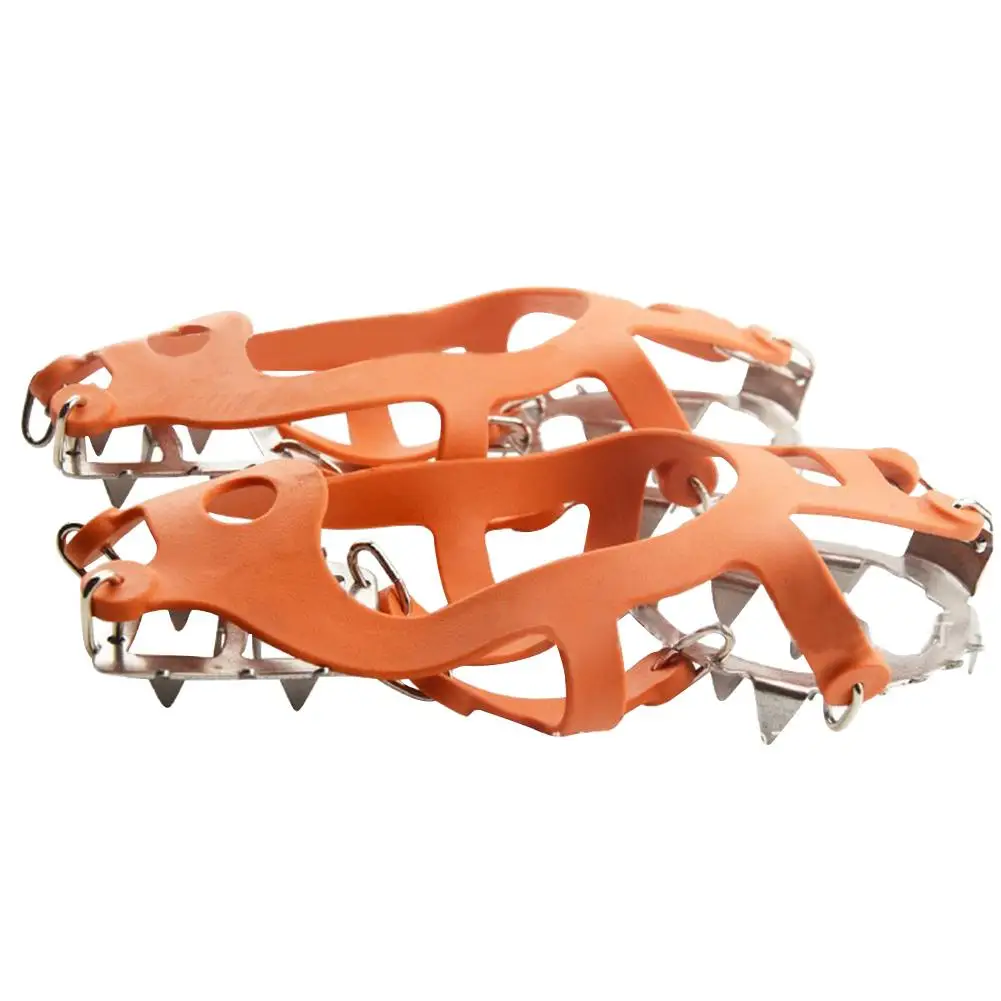

Hot Sale Crampons Shoe Covers Classic Delicate 18 Teeth Shoe Spiked Grips Cleat Crampons Outdoor Climbing Anti Slip Shoes Cover
