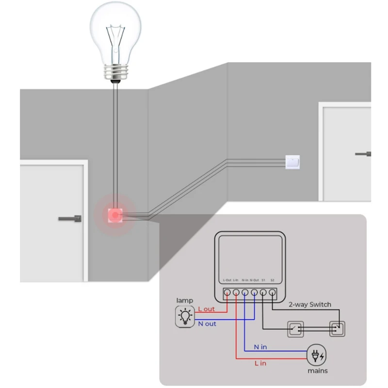 Tuya Smart Switch On-Off Device Wifi Mini Diy Alexa Remote Control For Use With Google Home | Электроника