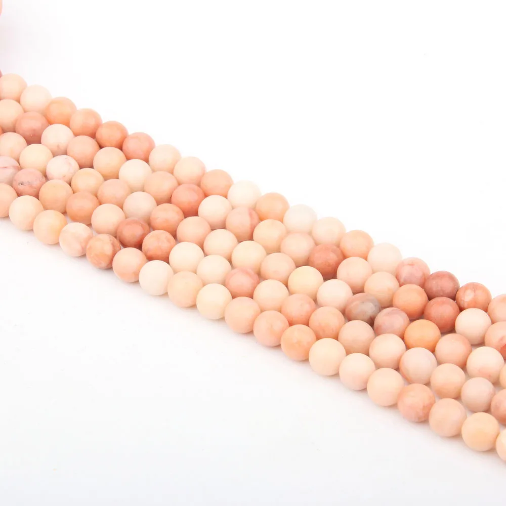 

Round Natural Stone Beads Pink Aventurines Loose Stone Bead for Bracelet Necklace Jewelry Making DIY Size 4mm/6mm/8mm/10mm/12mm