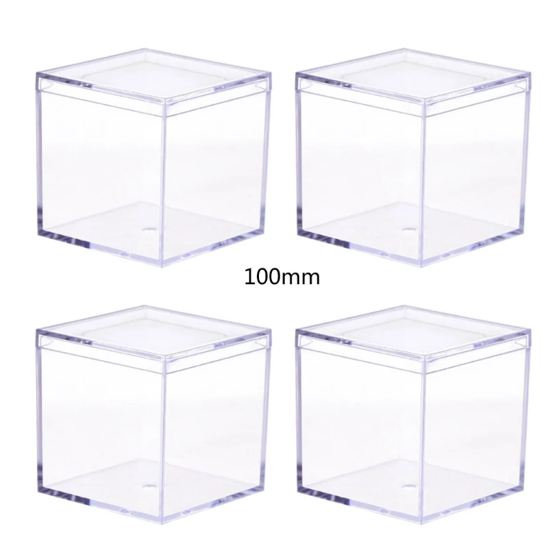 Пластиковая коробка с крышкой для кубиков Маленькая женская конфет разных