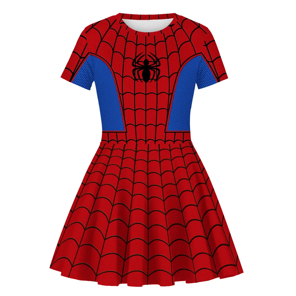 cosplay 3D printed spider hero dress for girls children Halloween Christmas princess gown |