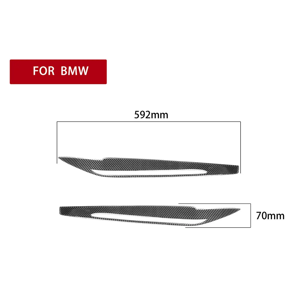 

Epoxy Carbon Fiber Headlight Eyelids Headlamp Eyebrows Trim Decorative Stickers for BMW F15 X5 2014-2018 Car Exterior Accessory