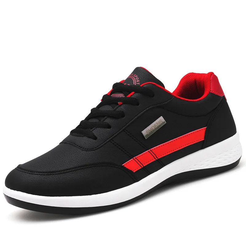 

2019 Spring Mens Skateboarding Shoes Lace Up Cool Casual Skateboard Sneakers Low Upper Flat Street Shoes Men's Sports Shoes