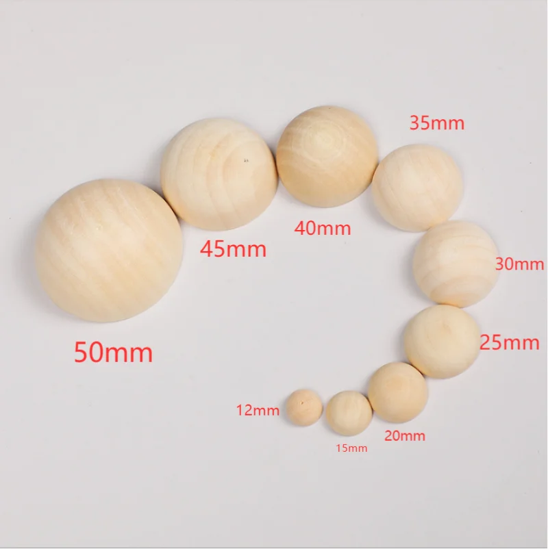 Полукруглые деревянные бусины натурального цвета поделки сделай сам