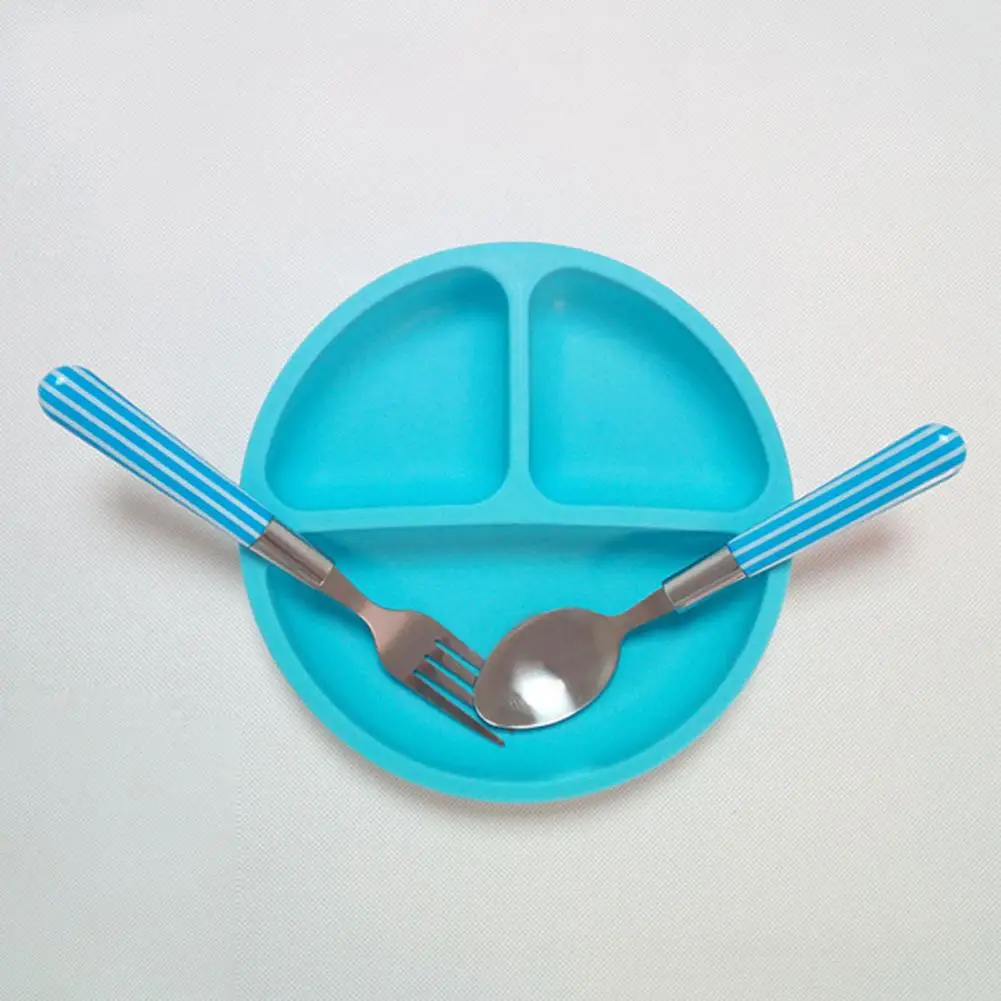 

Baby Safe Silicone Dining Plate Solid Non-toxic BPA-free Cartoon Children Dishes Training Tableware Kids Feeding Bowls Dishes